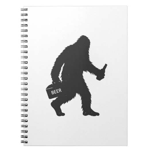 Bigfoot biersilhouet notitieboek (Voorkant)