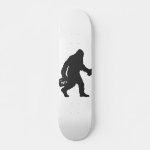 Bigfoot biersilhouet persoonlijk skateboard