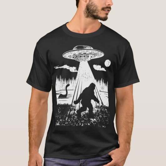 Bigfoot Bigfoot Ufo Ontvoering Funny Sasquatch Ali T-shirt (Voorkant)