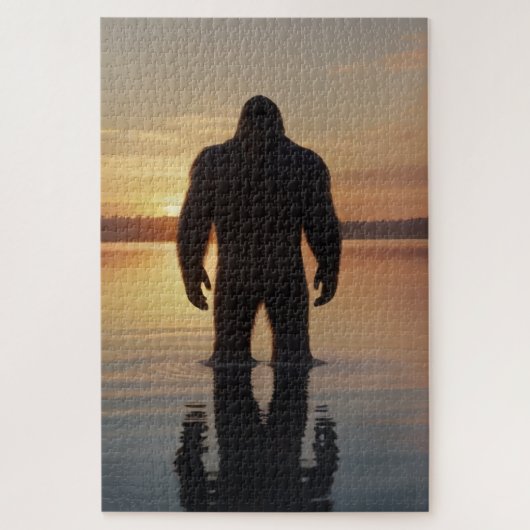 Bigfoot bij Sunset Lake Legpuzzel (Verticaal)