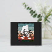 Bigfoot Bike Ride Funny MTB Sasquatch Briefkaart (Staand voorkant)