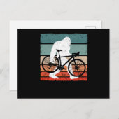 Bigfoot Bike Ride Funny MTB Sasquatch Briefkaart (Voorkant / Achterkant)