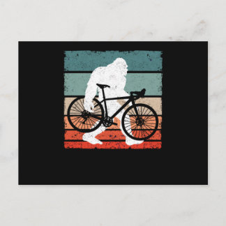 Bigfoot Bike Ride Funny MTB Sasquatch Briefkaart