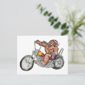 Bigfoot Biker Briefkaart (Staand voorkant)