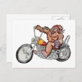 Bigfoot Biker Briefkaart (Voorkant / Achterkant)
