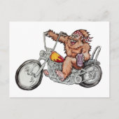 Bigfoot Biker Briefkaart (Voorkant)