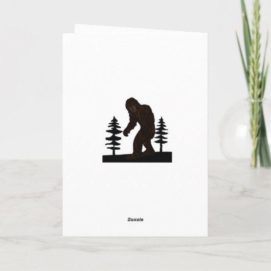 Bigfoot Birthday Kaart (Achterkant)