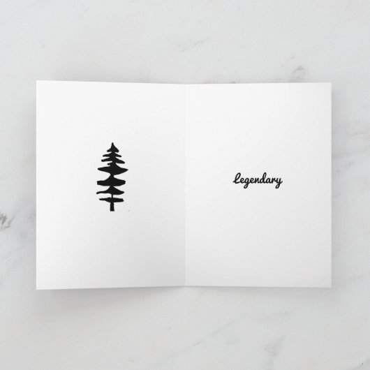 Bigfoot Birthday Kaart (Binnen)