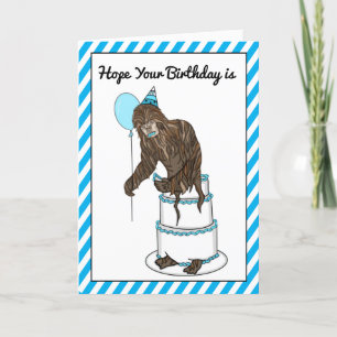 Bigfoot Birthday Kaart