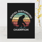 BIGFOOT BIRTHDAY SOCIAL DISTANCING WENSKAART KAART (Gele Bloem)
