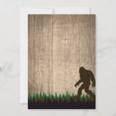 Bigfoot Birthday Uitnodiging (Achterkant)