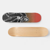 Bigfoot Black Red Sasquatch Creature Silhouette Persoonlijk Skateboard (Horizontaal)