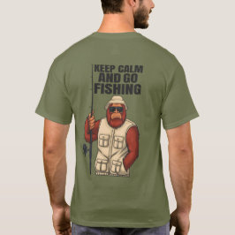 Bigfoot Blijf Kalm En Ga Vissen Grappig T-shirt