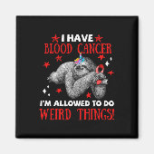 Bigfoot Blood Cancer Awareness Kleding die ik toel Magneet (Voorkant)