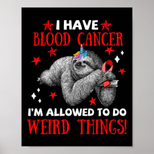 Bigfoot Blood Cancer Awareness Kleding die ik toel Poster