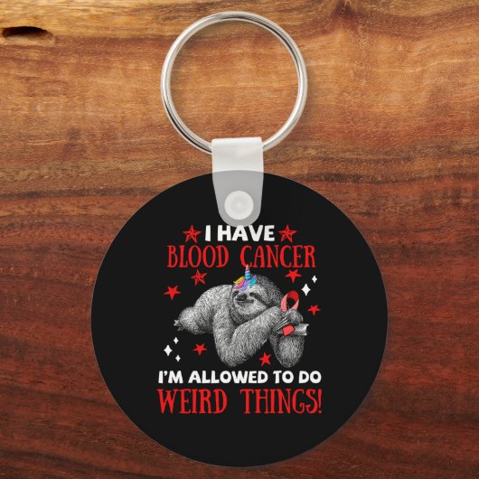 Bigfoot Blood Cancer Awareness Kleding die ik toel Sleutelhanger (Voorkant)
