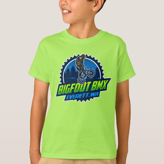 Bigfoot BMX Top met Large Logo (White Outline) (Voorkant)