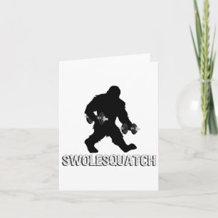 Bigfoot Bodybuilding Dumbbell Gewichten Sasquatch  Kaart