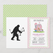 Bigfoot Boogschutter silhouet Kaart (Voorkant / Achterkant)