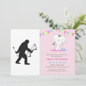 Bigfoot Boogschutter silhouet Kaart (Staand voorkant)