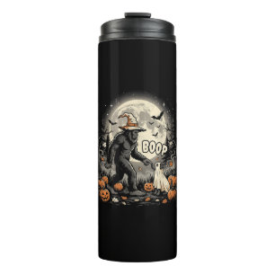 Bigfoot Boop Hond Retro Halloween Sasquatch Thermosbeker
