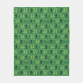 Bigfoot Bos Dennenspatroon Fleece Deken (Voorkant)