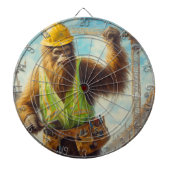 Bigfoot bouwvakker dartbord (Voorkant)