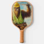 Bigfoot bouwvakker pickleball paddle (Achterkant)
