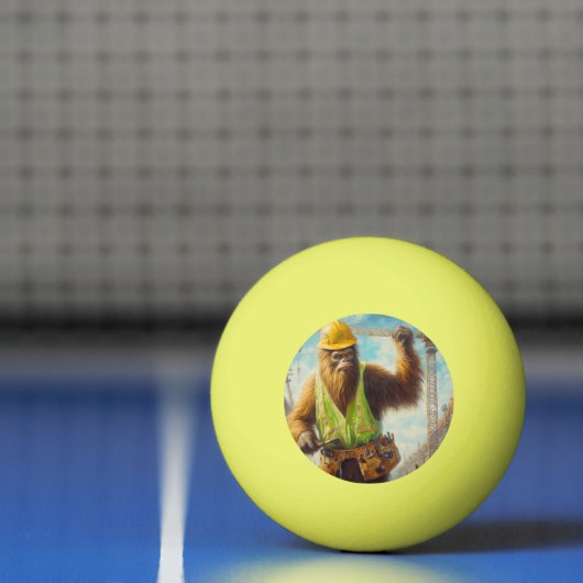 Bigfoot bouwvakker pingpongbal (Net)