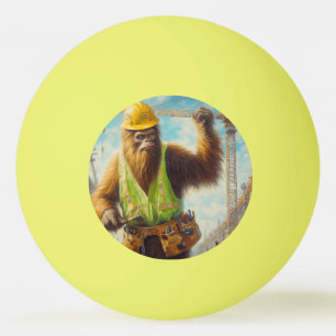 Bigfoot bouwvakker pingpongbal