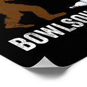 Bigfoot Bowling Cadeau Sasquatch Cadeaus Bowler By Poster (Hoek)