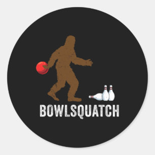 Bigfoot Bowling Cadeau Sasquatch Cadeaus Bowler By Ronde Sticker