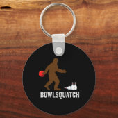 Bigfoot Bowling Cadeau Sasquatch Cadeaus Bowler By Sleutelhanger (Voorkant)