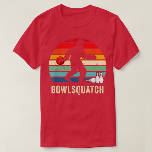 Bigfoot Bowling Gift Sasquatch Gifts Bowler Ball P T-shirt (Design voorkant)