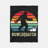 Bigfoot Bowling Gift Sasquatch Gifts Bowler Byll P Fleece Deken (Voorkant)