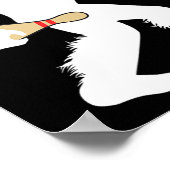 Bigfoot Bowling Grappige Sportbaan Sasquatch Bowle Poster (Hoek)