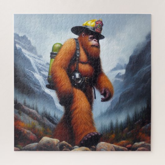 Bigfoot Brandweerman Legpuzzel (Verticaal)