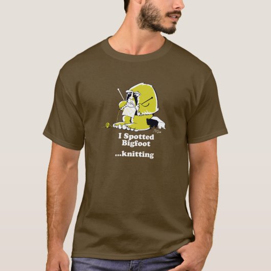 Bigfoot breien t-shirt (Voorkant)