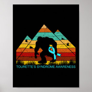 Bigfoot brengt lintje voor het Tourette syndroom p Poster