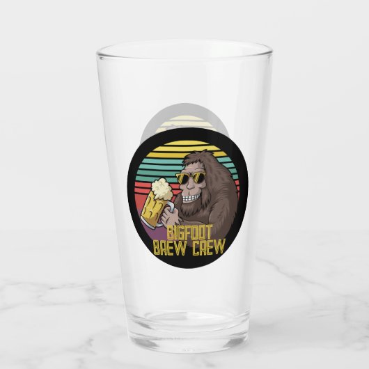 Bigfoot Brew Crew Bierglas Glas (Achterkant)