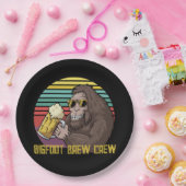 Bigfoot Brew Crew Paper Borden Papieren Bordje (Feest)