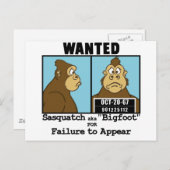 Bigfoot Briefkaart (Voorkant / Achterkant)