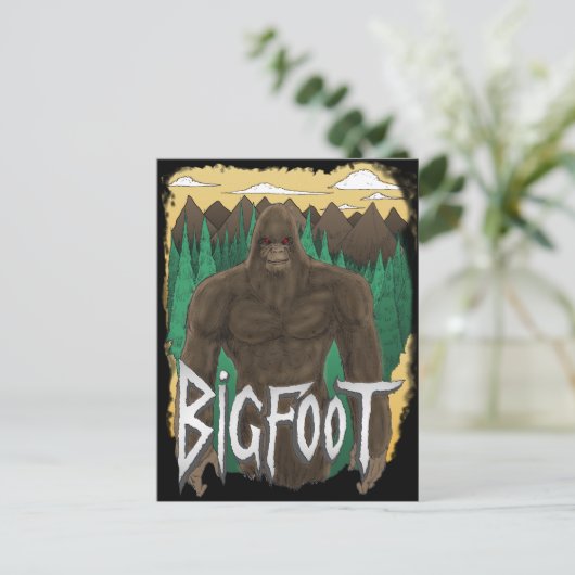Bigfoot Briefkaart (Staand voorkant)