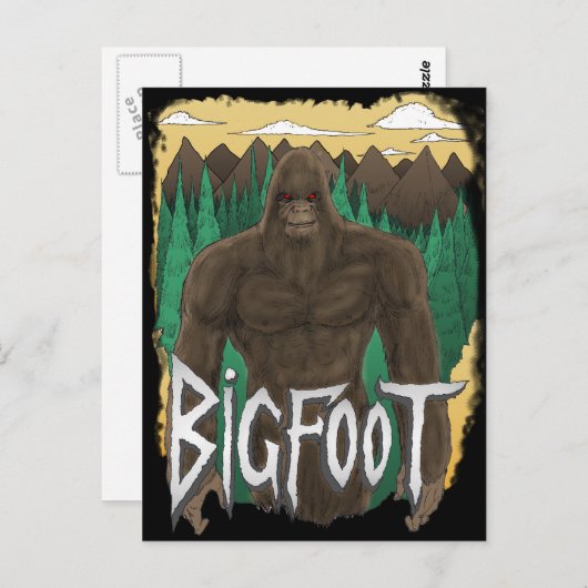 Bigfoot Briefkaart (Voorkant / Achterkant)