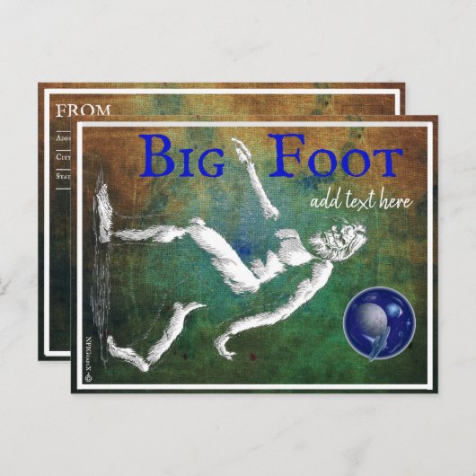 Bigfoot Briefkaart (Voorkant / Achterkant)