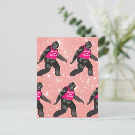 Bigfoot Briefkaart (Staand voorkant)