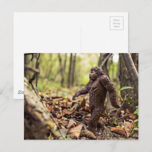 Bigfoot Briefkaart | Sasquatch (Voorkant / Achterkant)