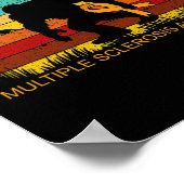 Bigfoot Bring Multiple Sclerosis Ribbon Fun Poster (Hoek)