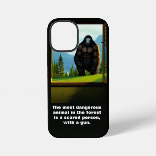 Bigfoot Buiten iPhone Hoesje (Achterkant)