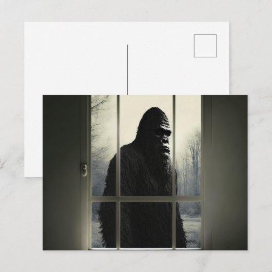 Bigfoot buiten mijn raam! briefkaart (Voorkant / Achterkant)